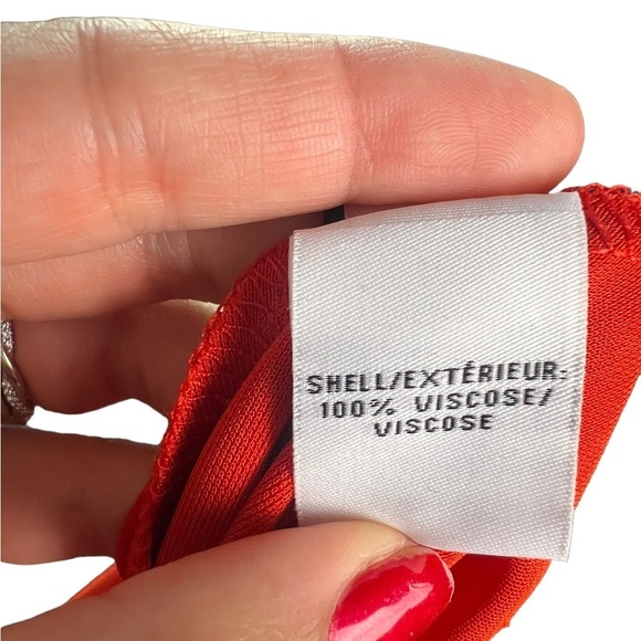 Diane Von Furstenberg Tadd Orange Dress Viscose Knit - Picture 12 of 12